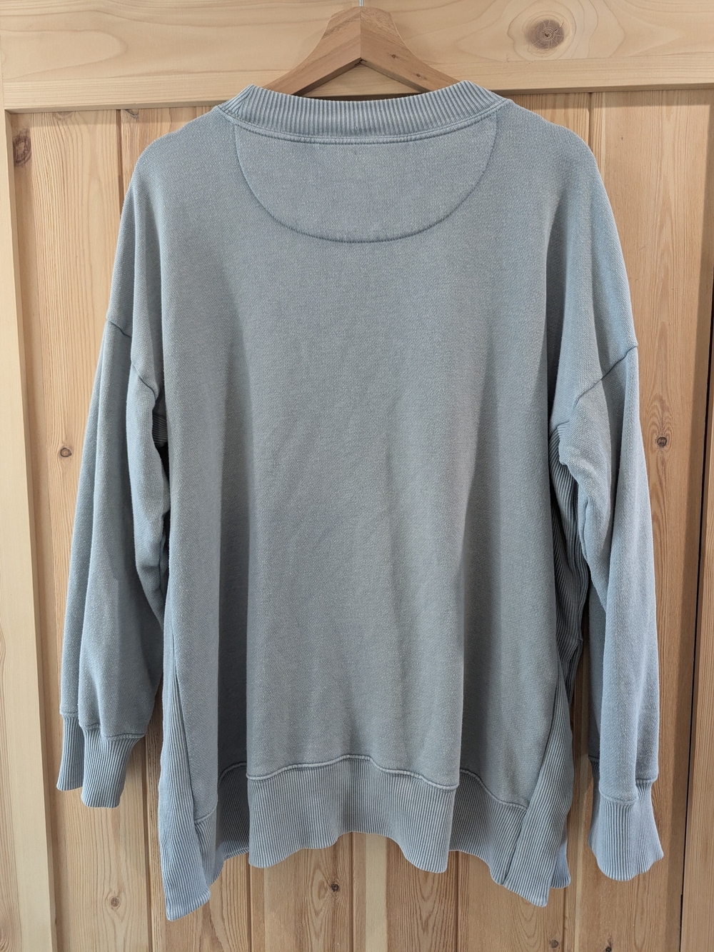 aerie Light Steel Blue Crewneck Sweatshirt - Picture 4 of 8